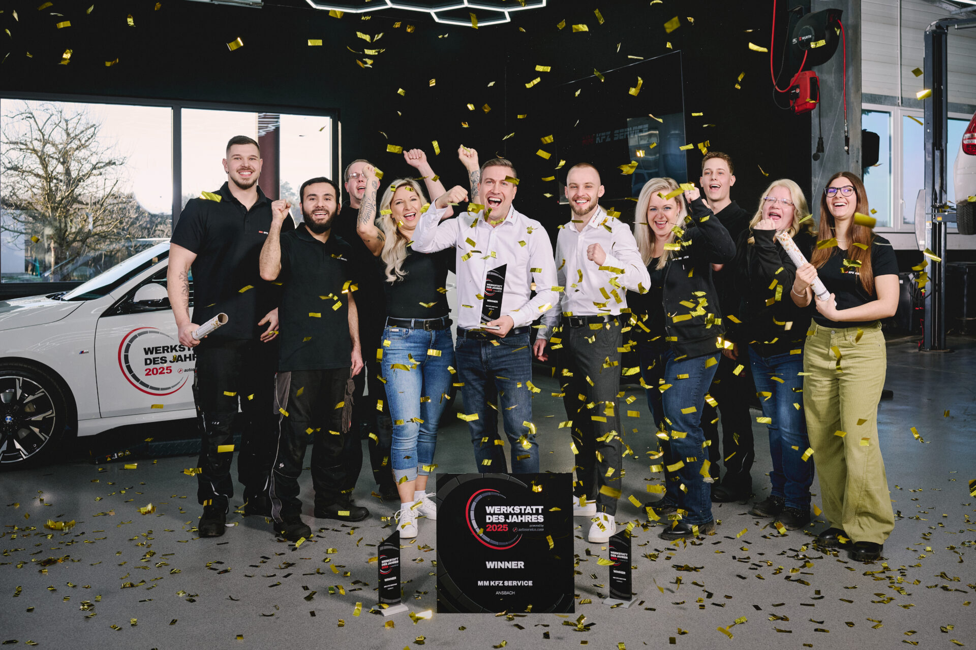 MM KFZ Service aus Ansbach feiert den Award Werkstatt des Jahres